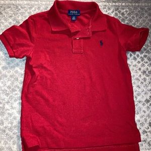 Red boys Polo shirt